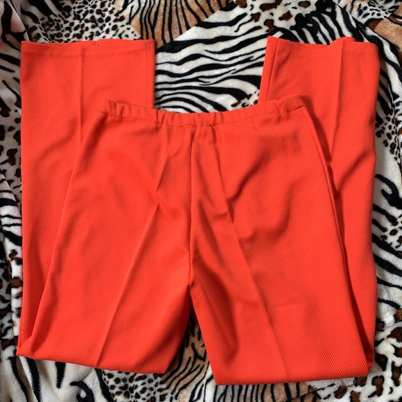 Vintage orange trouser pants - Picture 3 of 4